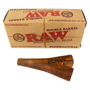 RAW DOUBLE BARREL (WOODEN CIGARETTE HOLDER)
