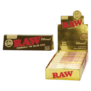 RAW ROLLING PAPER 1 1/4 SLIM GOLD 50CT - ETHEREAL