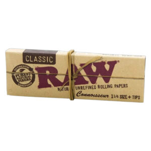 RAW CONNOSSEUR CLASSIC PAPER + TIPS 1 1/4