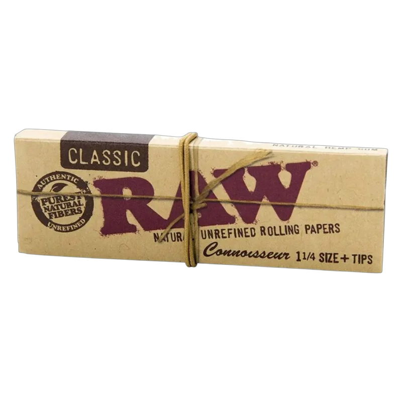 RAW CONNOSSEUR CLASSIC PAPER + TIPS 1 1/4
