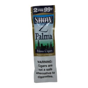 SHOW Z PALMA NATURAL LEAF WRAPPER CIGAR 2PK - BOX OF 15 POUCHES