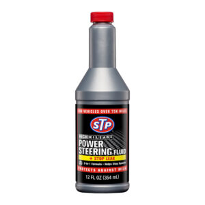 STP HIGH MILEAGE POWER STEERING FLUID STOP LEAK 12OZ