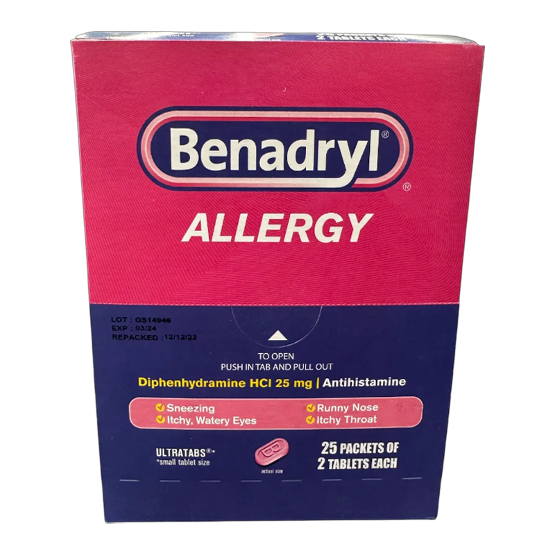 BENADRYL ALLERGY 25/2 TABS