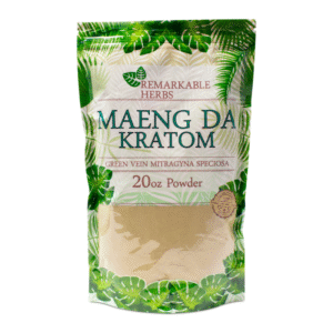 REMARKABLE HERBS_GREEN VEIN MAENG DA KRATOM  20 OZ POWDER