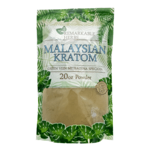 REMARKABLE HERBS_GREEN VEIN MALAYSIAN KRATOM  20OZ POWDER