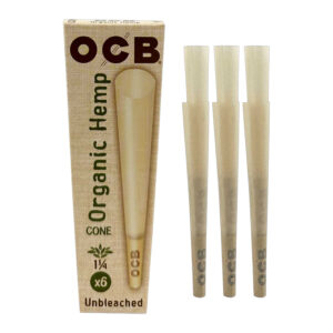 OCB_ORGANIC HEMP_CONES_11/4_UNBLEACHED