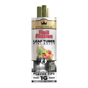 KING PALM_LEAF TUBES MINI ROLLS_2PK_1G EACH_PASSION FRUIT