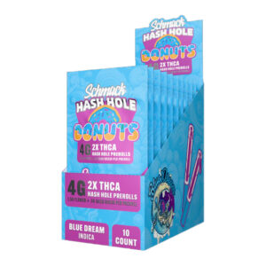 SCHMACK DONUTS 4G THCA HASH HOLE PRE ROLLS 2PK - BOX OF 10