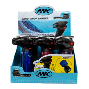 MK WINDPROOF TORCH LIGHTER 9CT