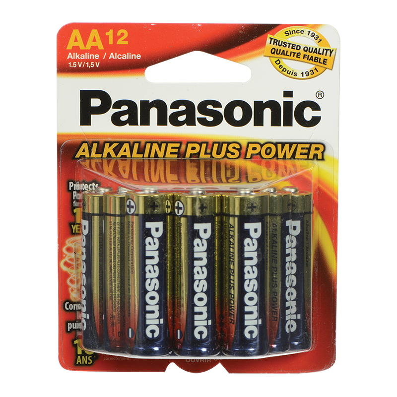 PANASONIC BATTERIES AA 12PK