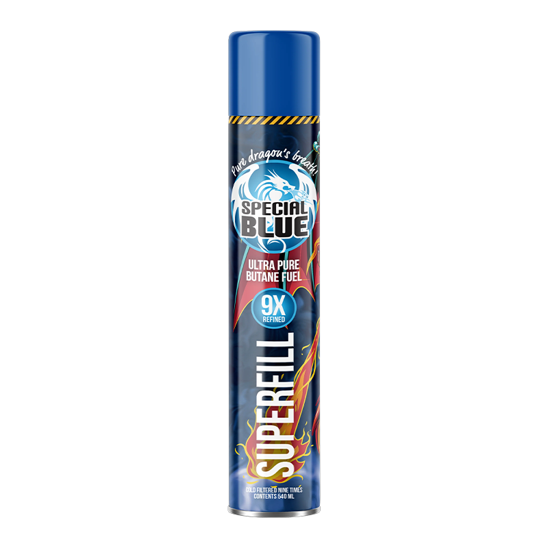 SPECIAL BLUE 9X BUTANE FUEL (PURE DRAGON'S BREATH) 540ML