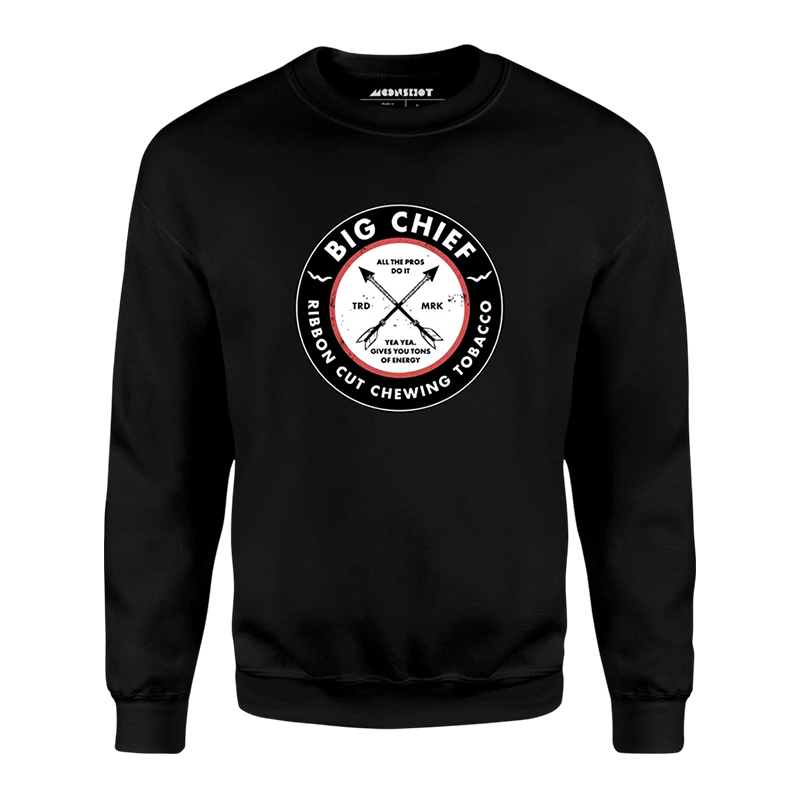 BIG CHIEF_SWEAT SHIRT BLACK OR WHITE