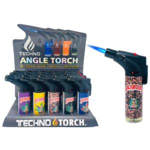 TECHNO ANGLE TORCH LIGHTER 15CT