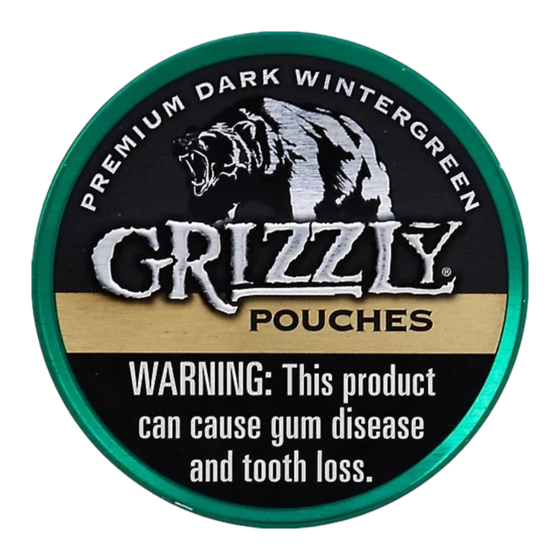 GRIZZLY DARK POUCHES WINTERGREEN