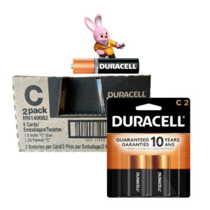 DURACELL C TYPE 2PK