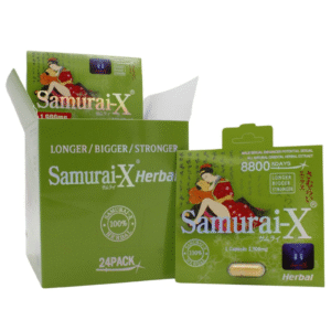 SAMURAI X HERBAL 8800- PACK OF 24(GREEN)