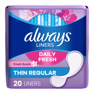 ALWAYS THIN REGULAR CLEAN  SCENT 20CT