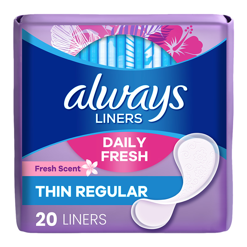 ALWAYS THIN REGULAR CLEAN  SCENT 20CT