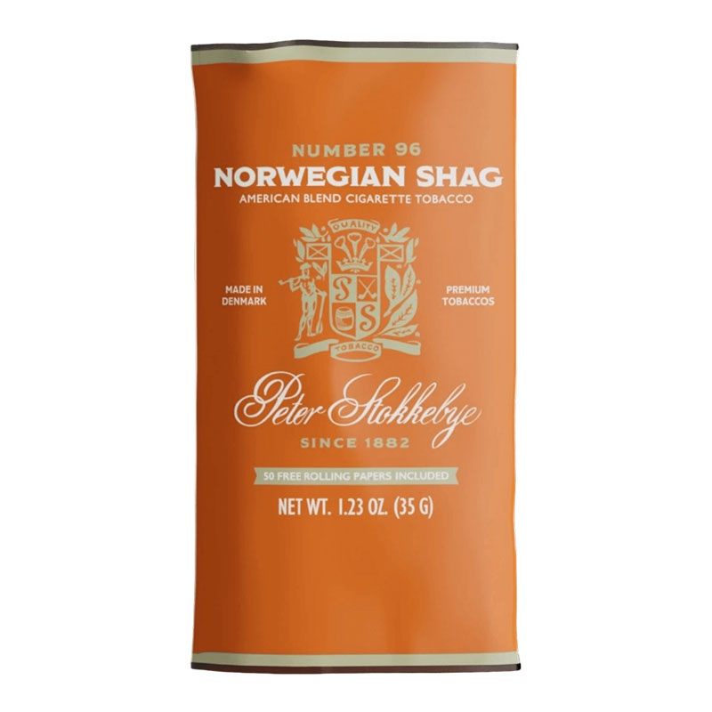 PETER STOKKEBYE CIGARETTE TOBACCO NORWEGIAN SHAG - BOX OF 5