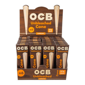 OCB UNBLEACHED CONE 6PK 32/CT