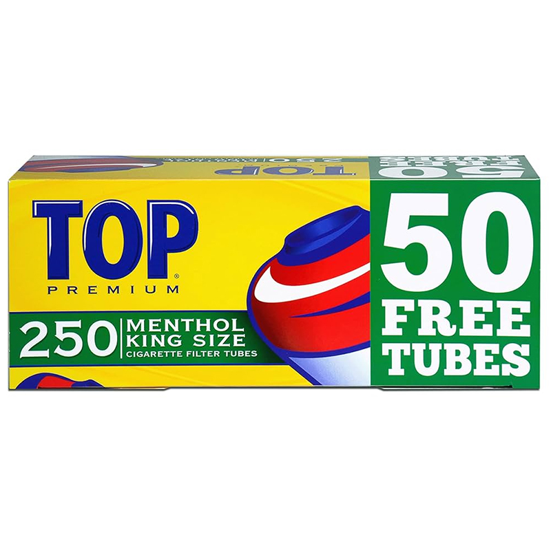 TOP PREMIUM CIGARETTE TUBES KING SIZE  250CT - BUNDLE OF 4