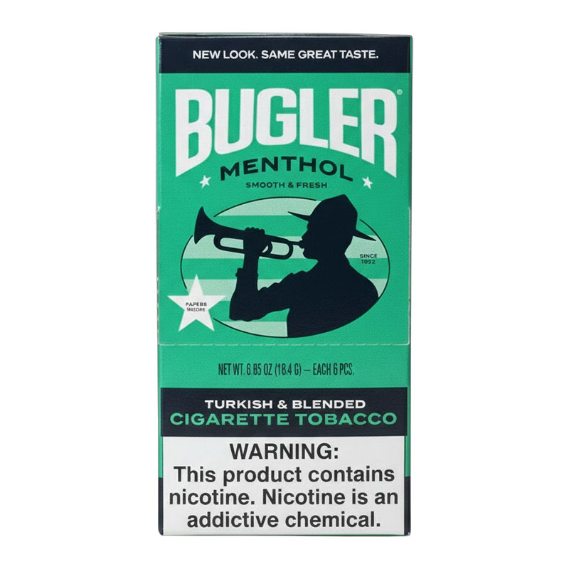BUGLER MENTHOL SMOOTH & FRESH - BOX OF 6 POUCHES