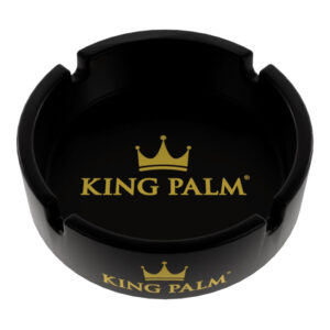 KING PALM GLASS ASH TRAY  6CT