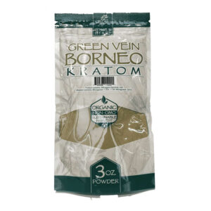 WHOLE HERBS GREEN VEIN BORNEO KRATOM POWDER 3OZ BAG