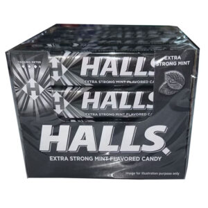 HALLS BLACK EXTRA STRONG MINT