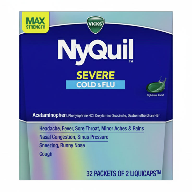 NYQUIL SEVERE COLD & FLU - 32/2CT