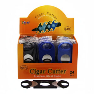 KINGSTAR DOUBLE BLADE PLASTIC CIGAR CUTTER 64R 24CT BOX(DIS-CC193)