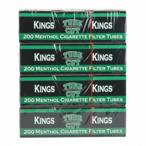 GAMBLER TUBE CUT KING SIZE 200 CIGARETTE FILTER TUBES- PACK OF 5