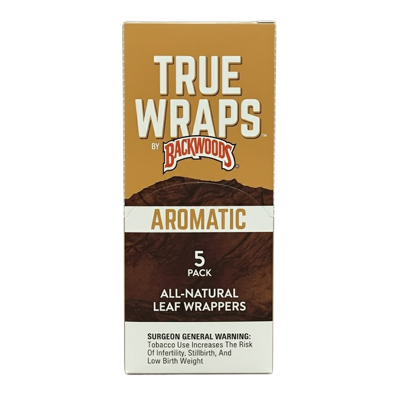 BACKWOODS TRUE WRAPS 5PK - BOX OF 16