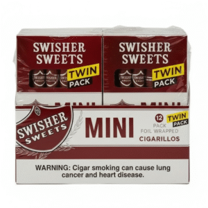 SWISHERS SWEETS CIGARILLOS MINI TWIN PACK 12CT - BOX OF 10