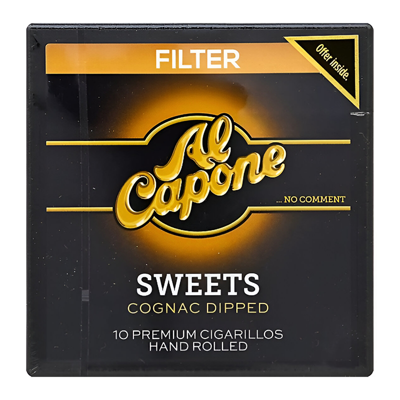 AL CAPONE FILTER SWEETS COGNAC DIPPED 10PK - BOX OF 10