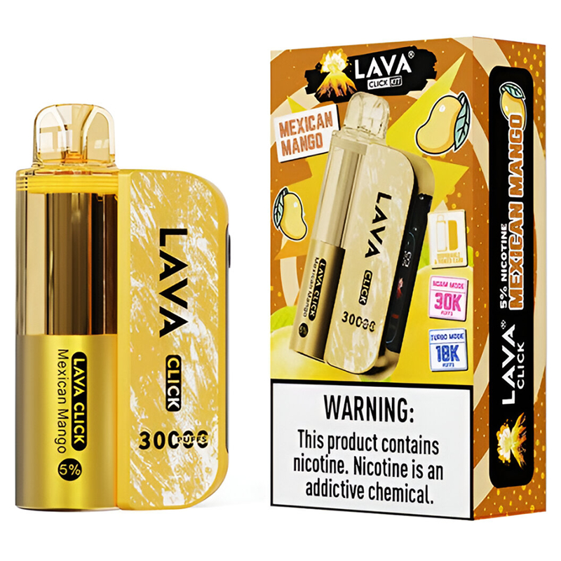 LAVA CLICK KIT DISPOSABLE & POWER BANK 30K MEXICAN MANGO 5%- BOX OF 5