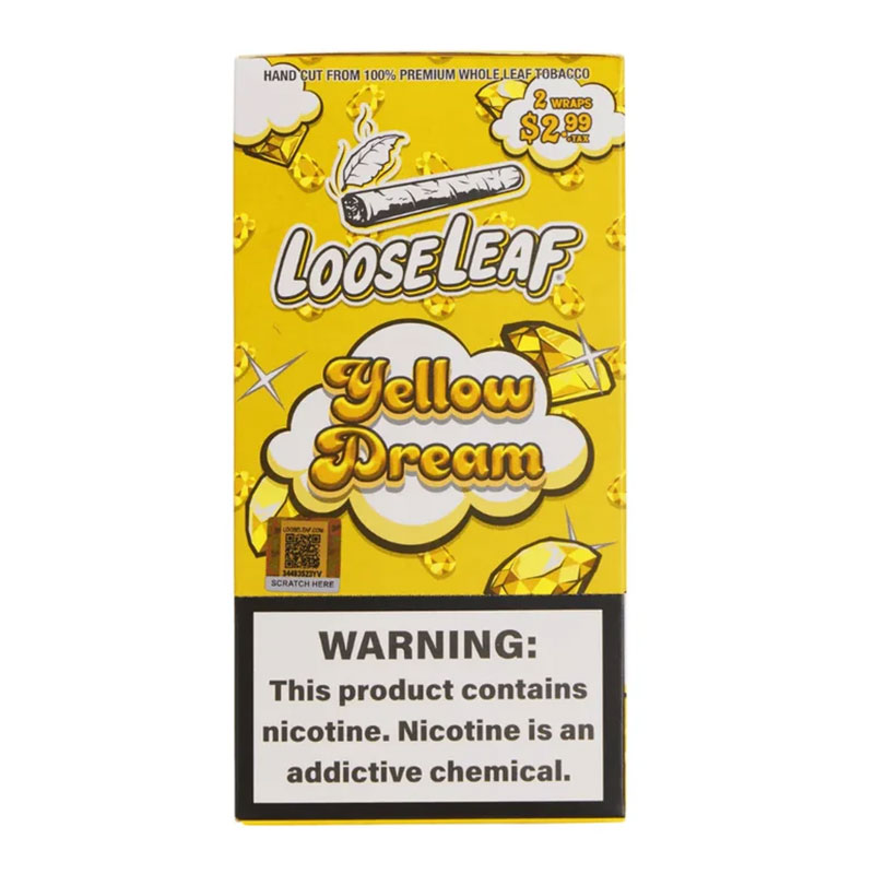 LOOSE LEAF YELLOW DREAM 2PK - BOX OF 20