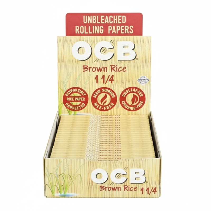 OCB BROWN RICE 1 1/4 PAPER 24 CT