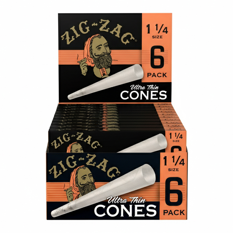 ZIG ZAG CONE 1 1/4 6PK