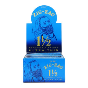 ZIG ZAG ULTRA THIN 1.5 BLUE CIGARATTE PAPER 24 PER BOX