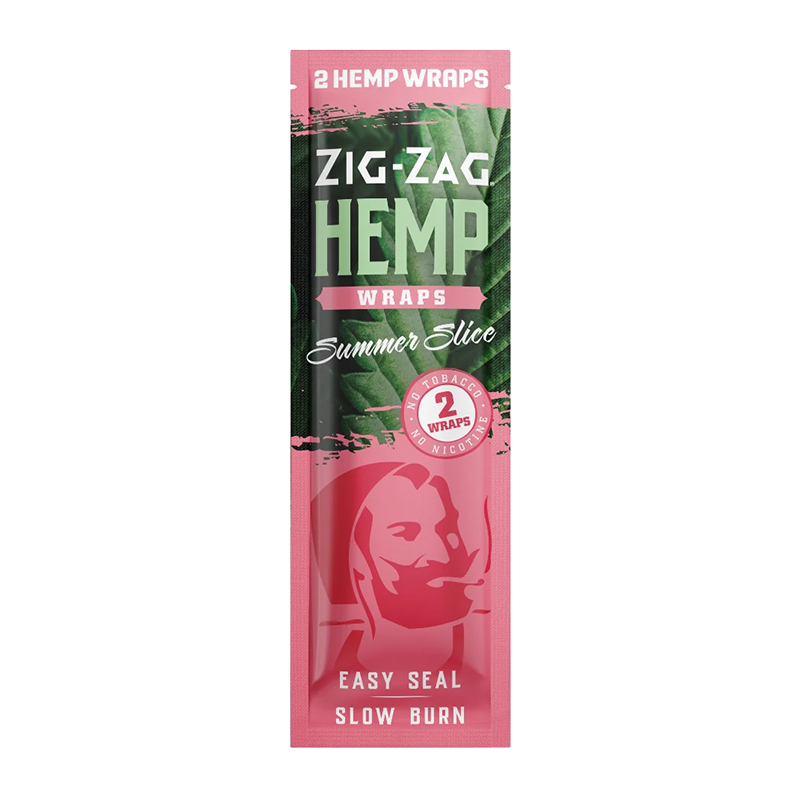 ZIG ZAG HEMP WRAPS 2PK SUMMER SLICE - BOX OF 25