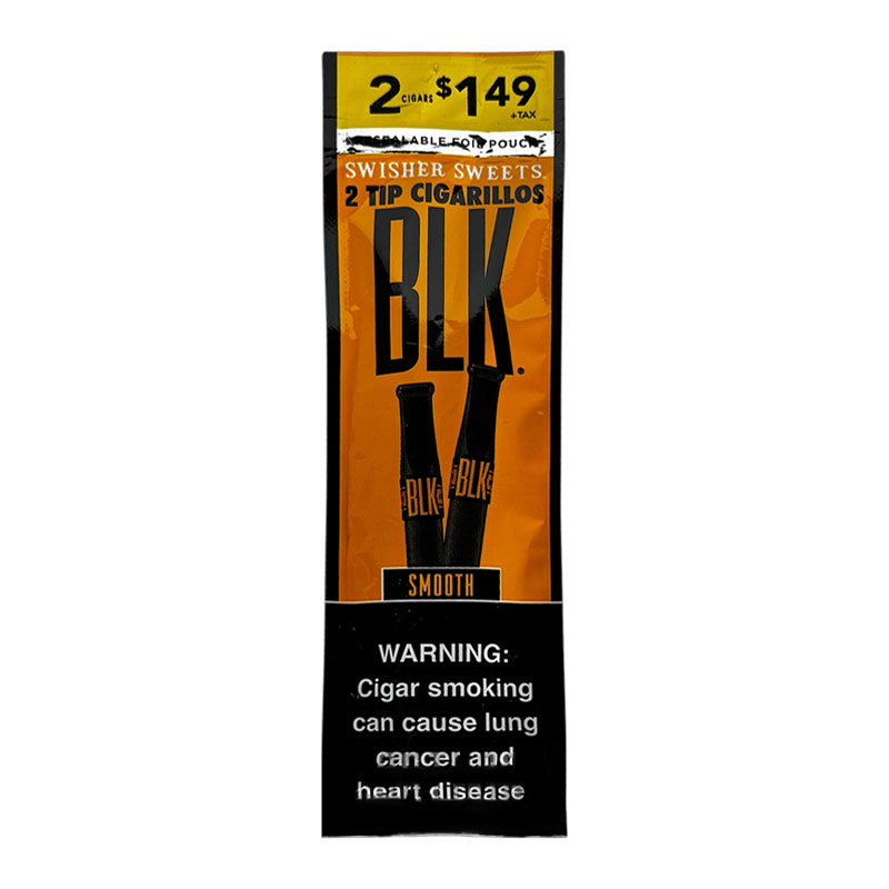 SWISHERS SWEETS BLK 2PK $1.49 SMOOTH - DUAL BOX OF 15 POUCHES