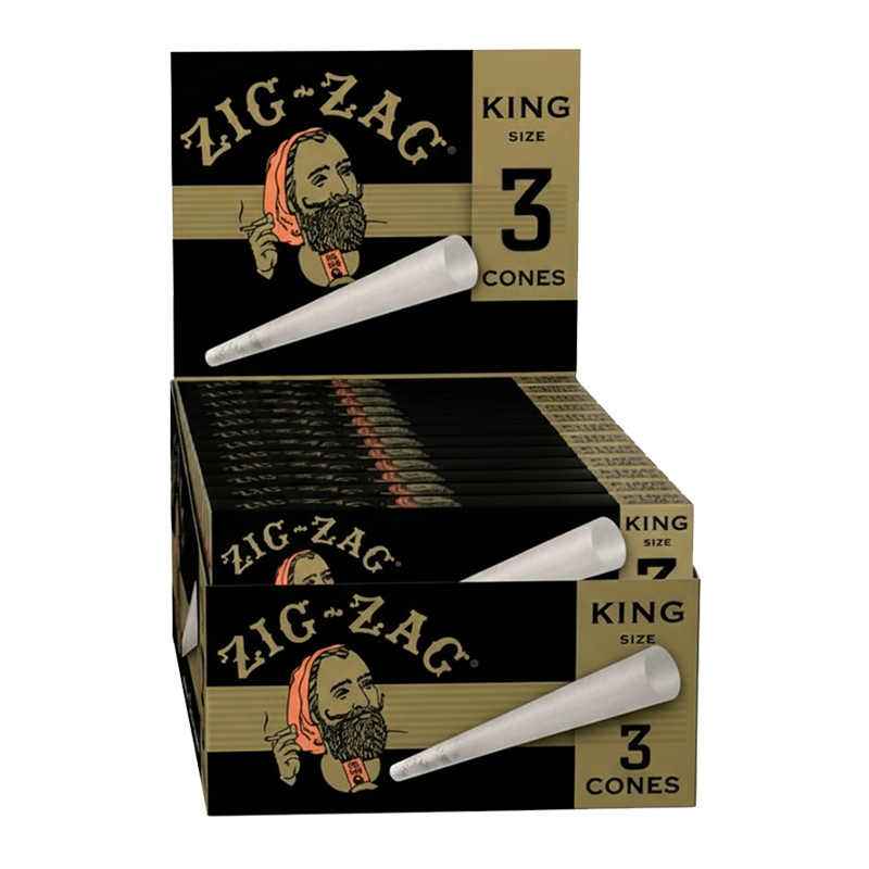 ZIG ZAG ULTRA THIN CONES KING SIZE 3 PACK 24 CT