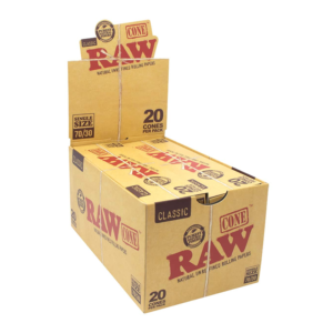 RAW CLASSIC CONE 70/30 20 CONES - BOX OF 12