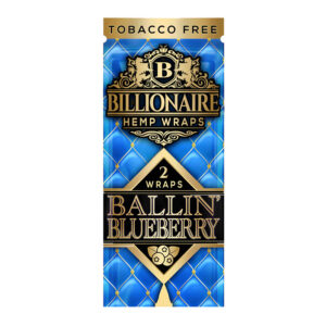 BILLIONAIRE BALLIN' BLUEBERRY HEMP WRAPS 2 PK- BOX OF 25