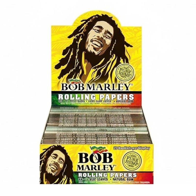 BOB MARLEY PURE HEMP ROLLING PAPERS - 1 1/4 SIZE