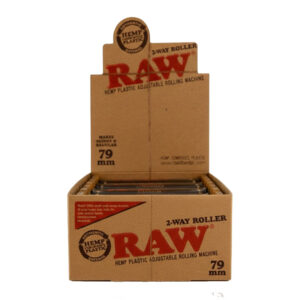 RAW ROLLING MACHINE 79MM 2-WAY ROLLER - 12 PER BOX