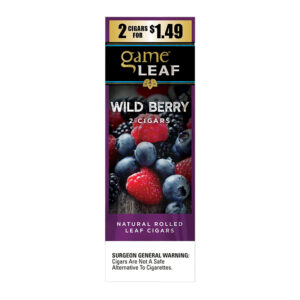 GAME CIGAR LEAF_WILD BERRY_2 FOR $1.49