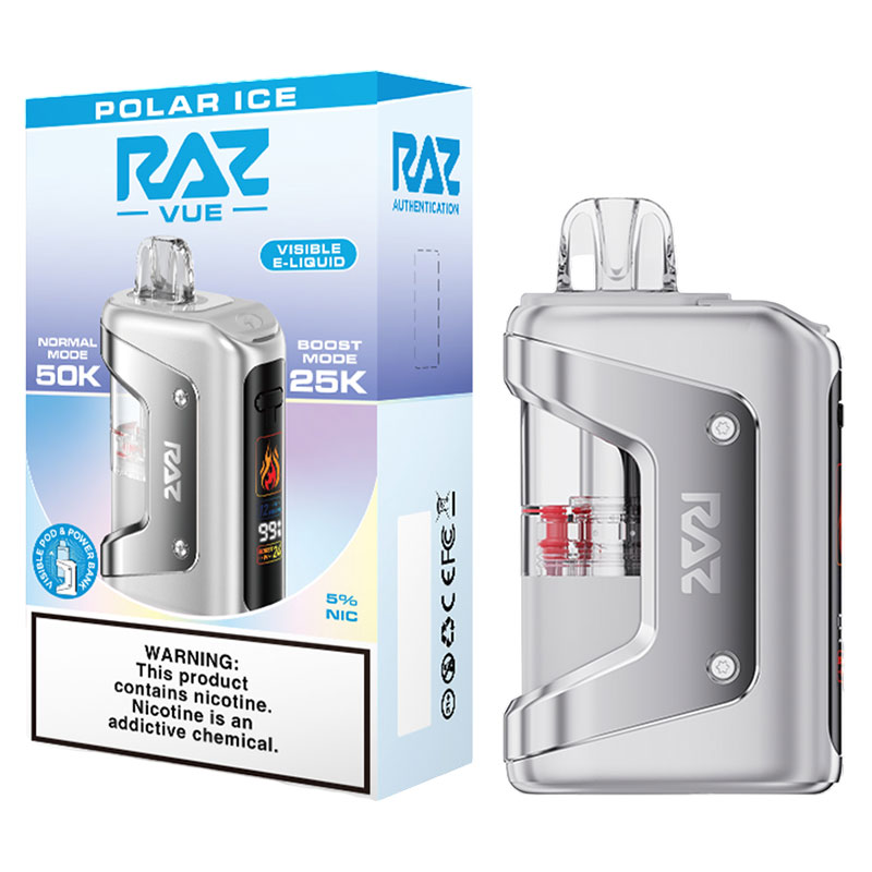 RAZ VUE POD 50K BOX OF 5 - POLAR ICE
