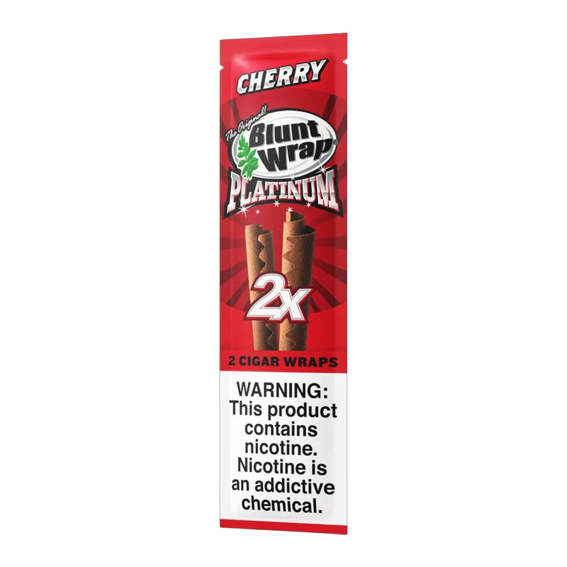 BLUNT WRAP 25 POUCHES OF 2 WRAPS - CHERRY